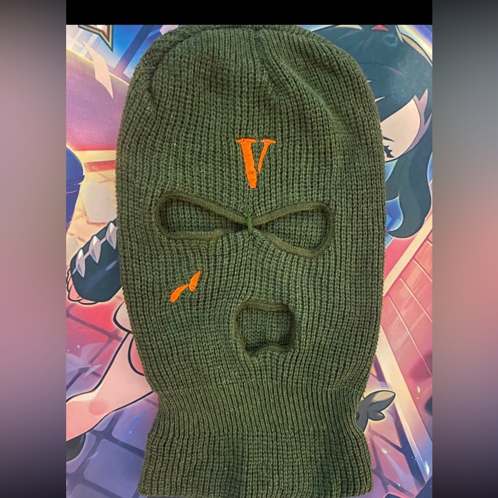 Stock X Vlone green ski mask